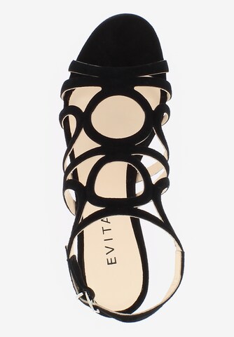 EVITA Sandalen met riem in Zwart
