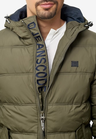 INDICODE JEANS Winter Jacket 'Bacon' in Green