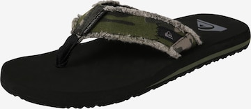 Tongs 'Monkey Abyss' QUIKSILVER en vert : devant