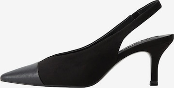 MANGOCipele s potpeticom i otvorenom petom 'Spring' - crna boja: prednji dio
