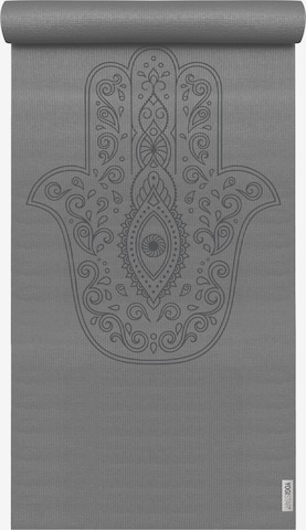 YOGISTAR.COM Mat 'Basic Art Collection Hand Of Fatima' in Grey: front