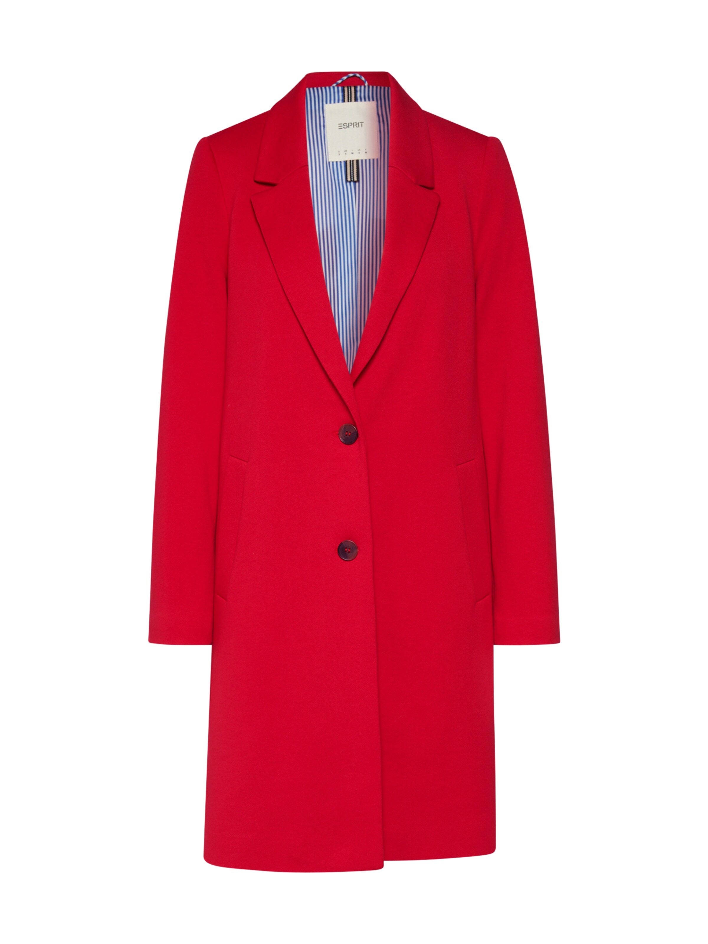 ESPRIT Mantel 'Jersey BlazerCoat' in rot | ABOUT YOU