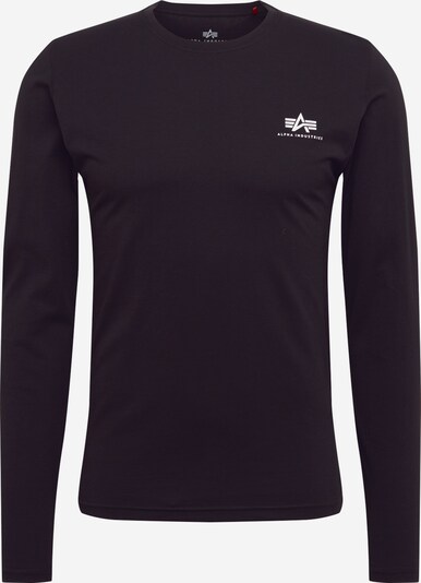 ALPHA INDUSTRIES Shirt in schwarz / weiß, Produktansicht