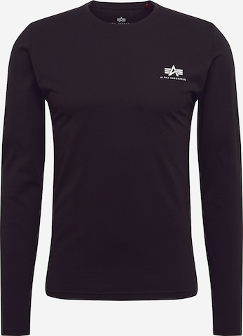 ALPHA INDUSTRIES Shirt in Black: front