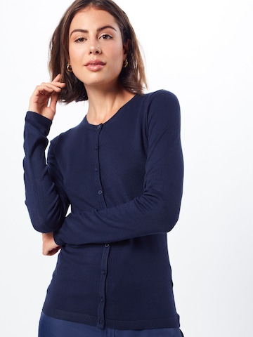 ICHI Gebreid vest 'Mafa' in Blauw: voorkant