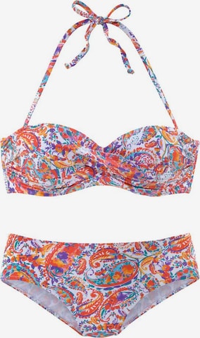 VENICE BEACH Bandeau Bikini i blandade färger: framsida