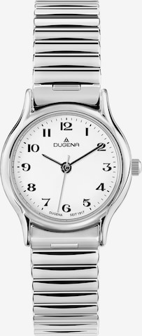 DUGENA Analog Watch in Silver: front