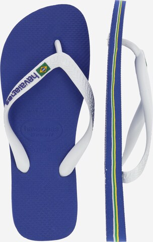 HAVAIANAS Босоножки через палец 'BRASIL' в Синий