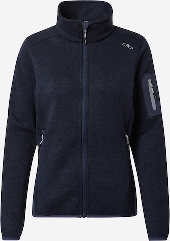 CMP Functionele fleece jas in Blauw: voorkant