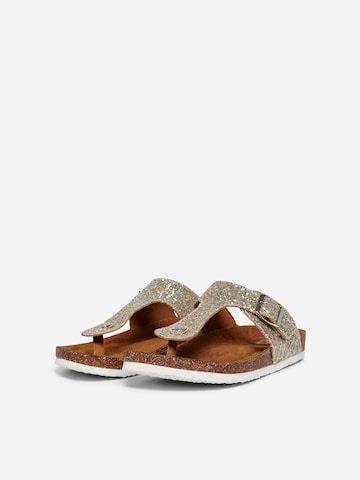 ONLY - Sandalias de dedo 'MATHILDA' en plata