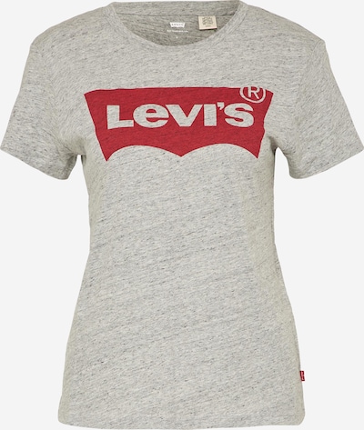 LEVI'S ® Shirt 'The Perfect Tee' in graumeliert / karminrot, Produktansicht