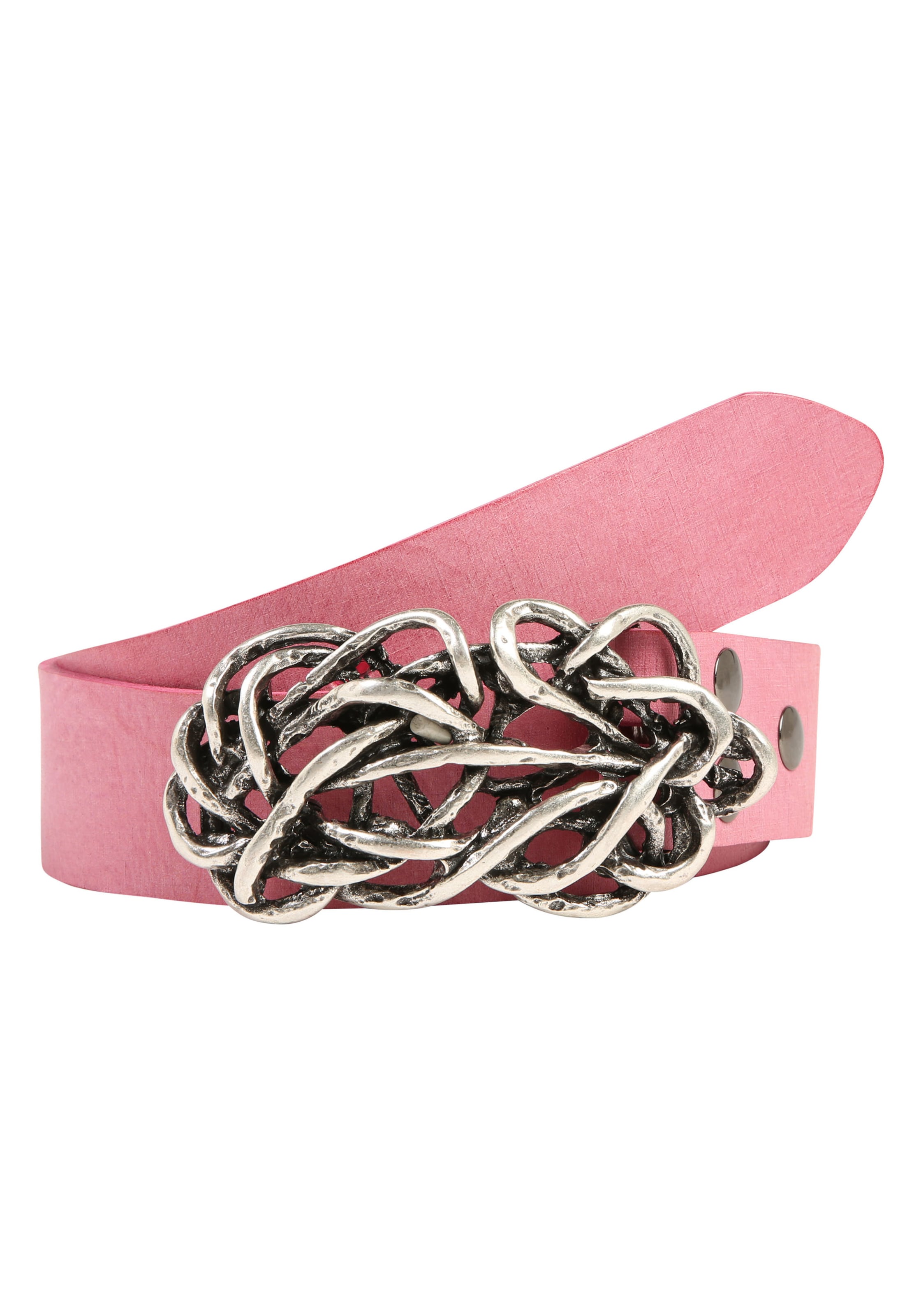RETTUNGSRING by showroom 019° Belt 'Gump' in Pink: front