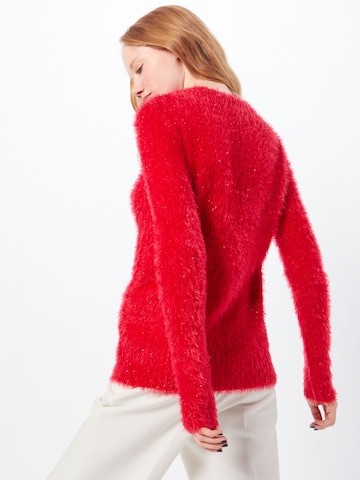 Fashion Union Pullover 'PENGUIN' i rød: tilbage
