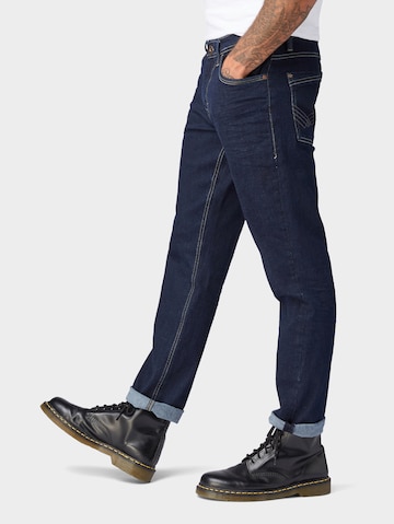 Coupe slim Jean 'Josh' TOM TAILOR en bleu