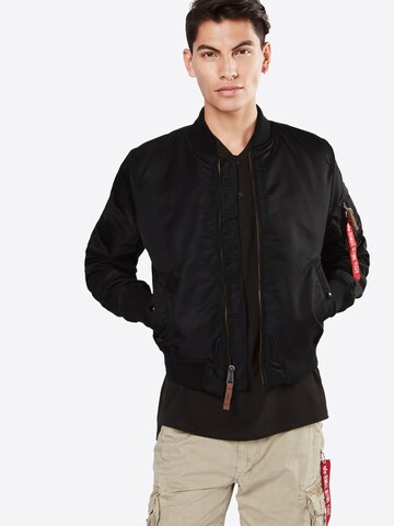 ALPHA INDUSTRIES - Chaqueta de entretiempo 'MA-1 VF 59' en negro: frente