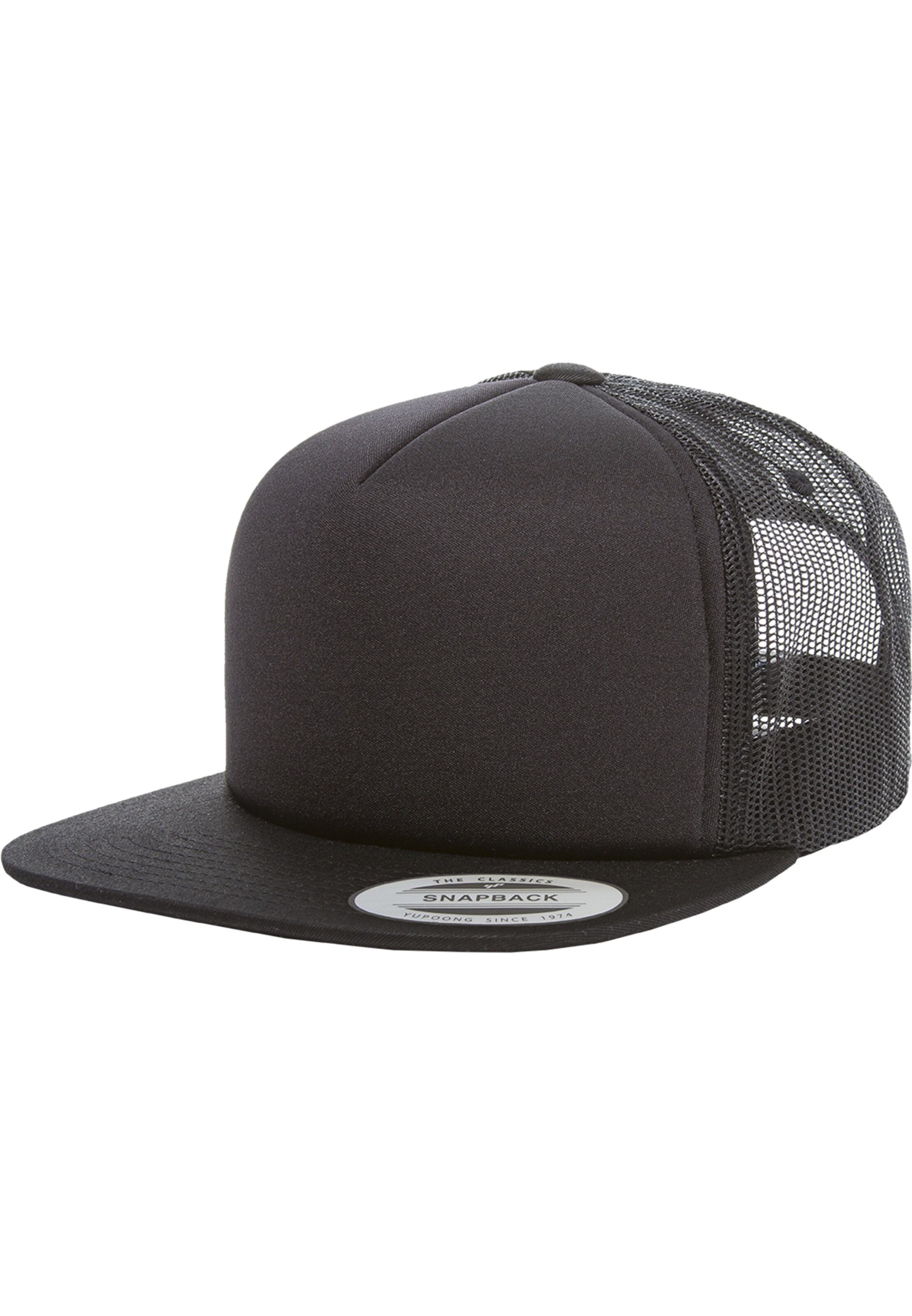 Flexfit Trucker 'Foam' in Schwarz: Vorderseite