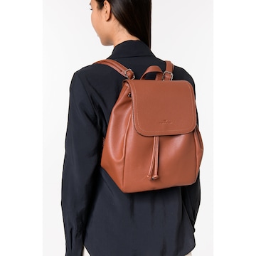 TOM TAILOR Rucksack 'Tinna' in Braun