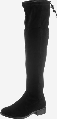 CITY WALK Over the Knee Boots in Black: front