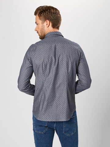 s.Oliver Slim Fit Hemd in Grau: Rückseite