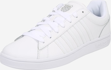 K-SWISS Platform trainers 'Court Winston' in White: front