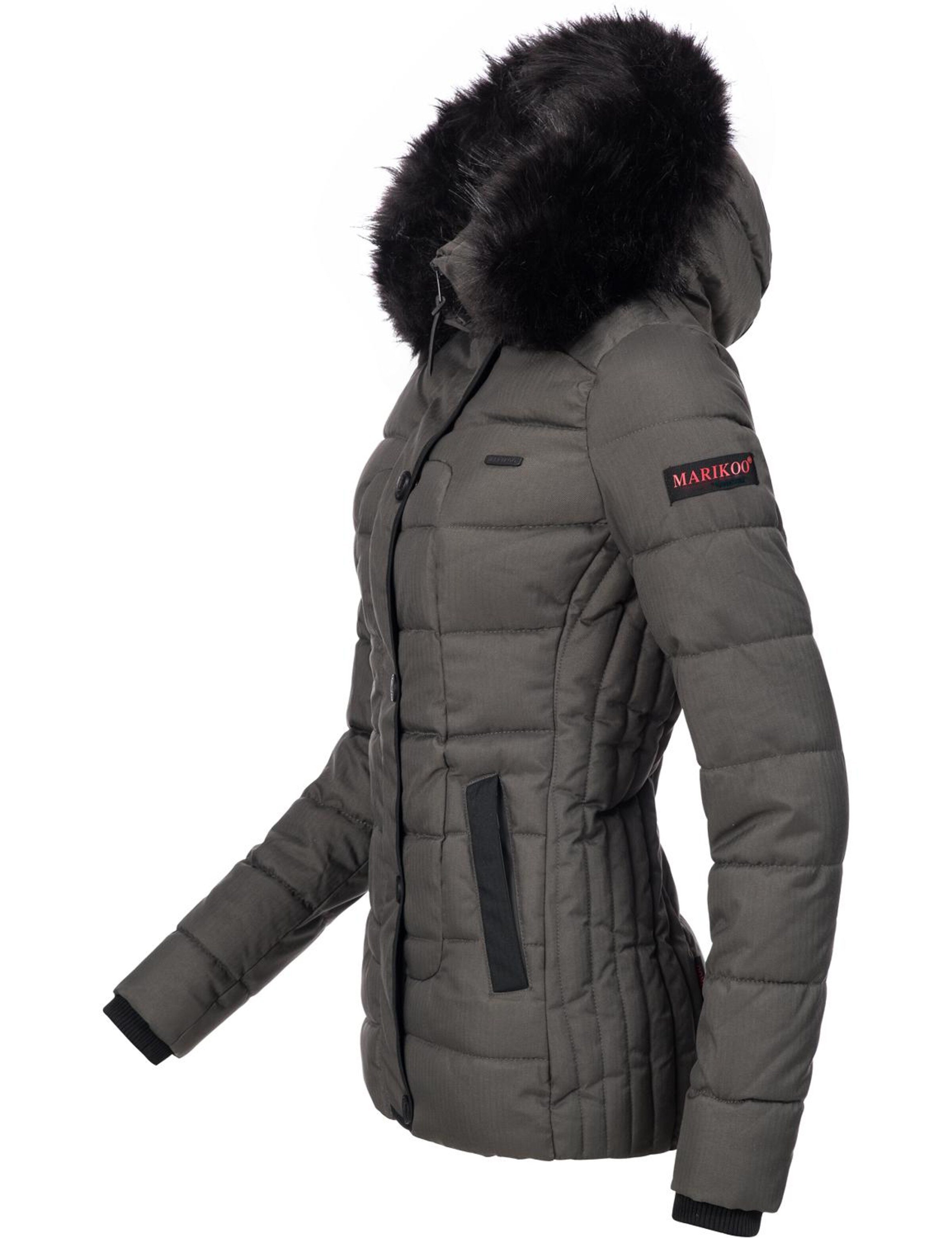 MARIKOO Steppjacke 'Unique' in Grau