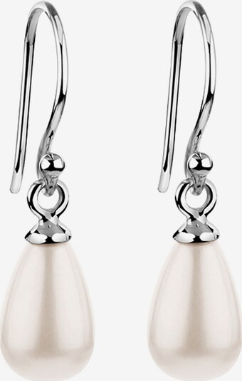 Nenalina Ohrringe in silber / perlweiß, Produktansicht
