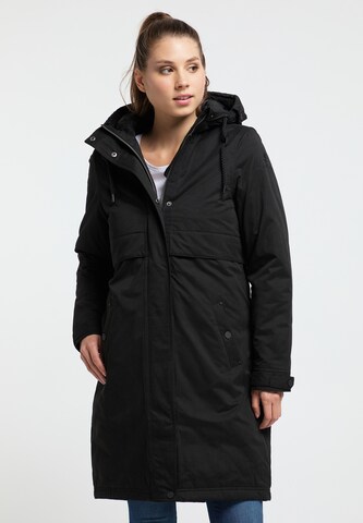 DREIMASTER Winter Parka in Black: front