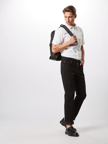 BRAX Normální Kalhoty 'Cooper Fancy' – černá