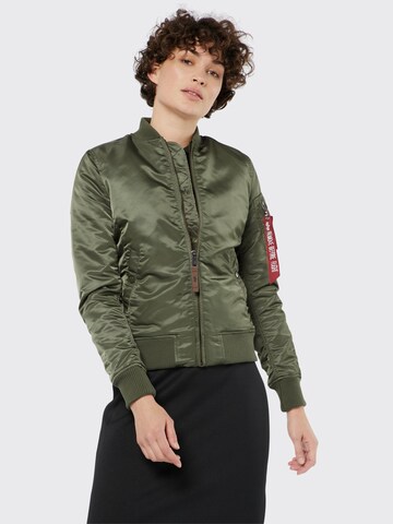 ALPHA INDUSTRIES Prechodná bunda - Zelená: predná strana