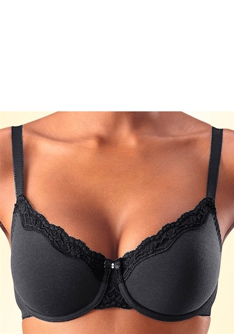 Sutien de tricou Sutien de la PETITE FLEUR pe negru