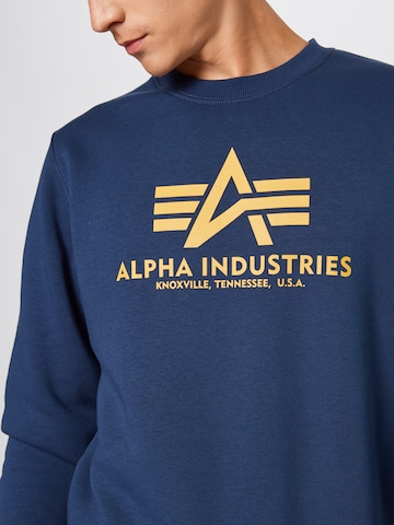 ALPHA INDUSTRIES Sweatshirt in Blau