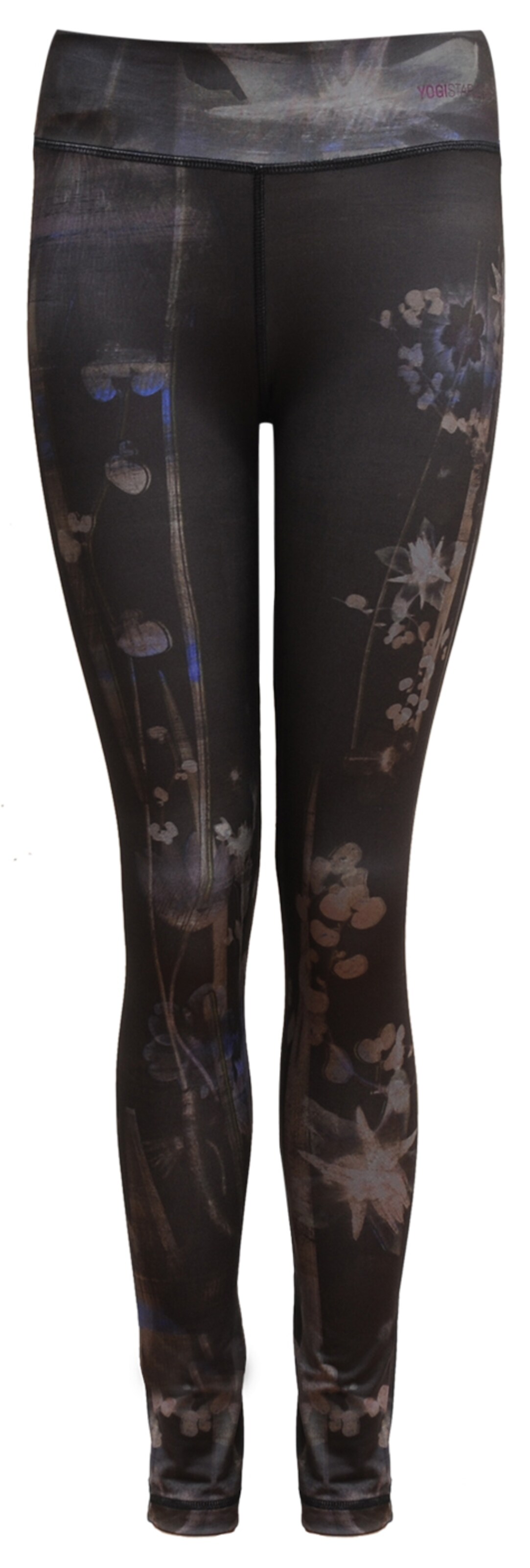 YOGISTAR.COM Skinny Workout Pants 'panarea' in Grey: front