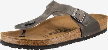 BIRKENSTOCK Zehentrenner 'Gizeh' in Grau: predná strana