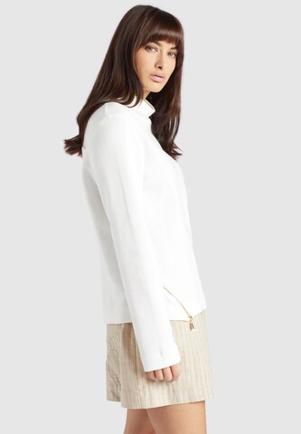 khujo Sweatshirt 'Malina' in Weiß