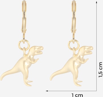 Fräulein Wunder Earrings 'Dinos T-Rex' in Gold