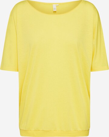 T-shirt QS en jaune : devant