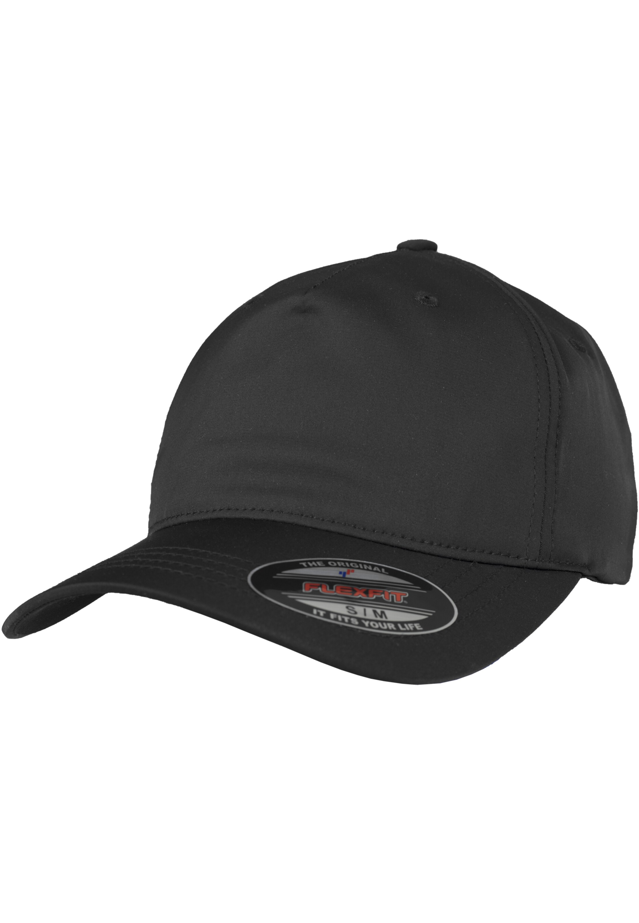 Flexfit Cap in Schwarz: Vorderseite