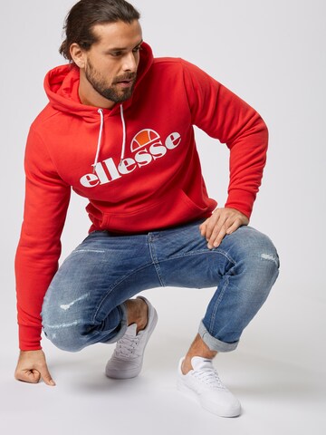 ELLESSE Средняя посадка Свитшот 'Gottero' в Красный