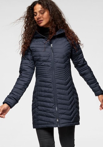 Manteau fonctionnel 'Powder Lite Mid' COLUMBIA en bleu : devant