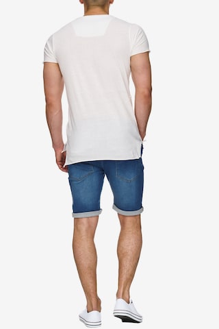 Coupe slim Pantalon ' Kadin Shorts ' INDICODE JEANS en bleu