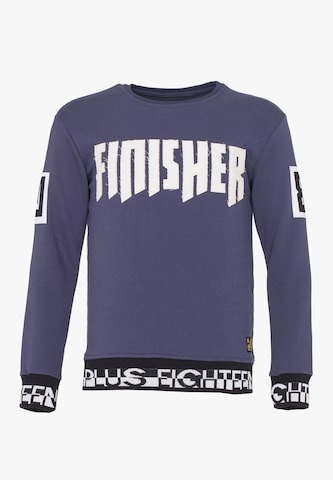 Sweat-shirt PLUS EIGHTEEN en violet : devant