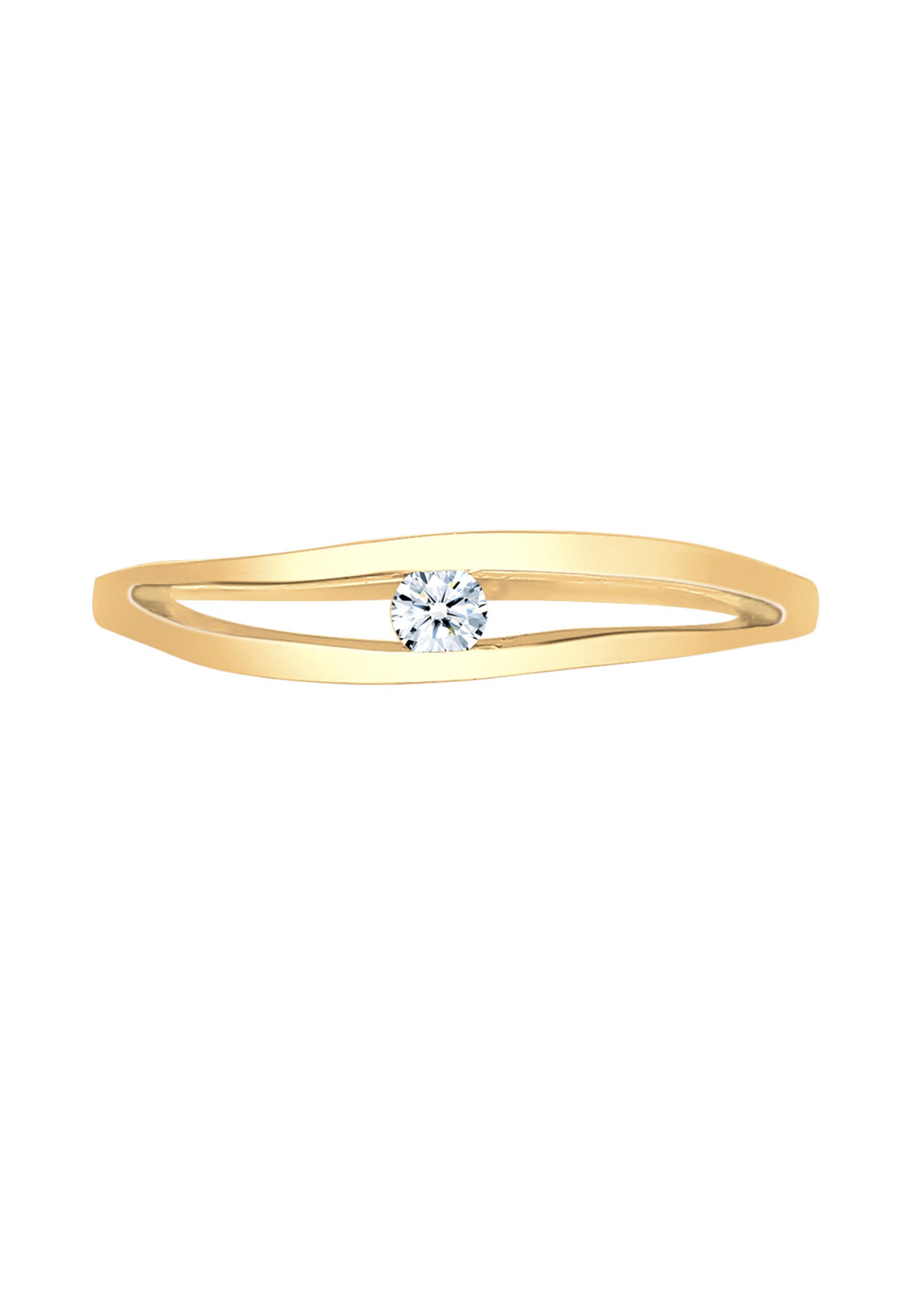 Elli DIAMONDS Ring 'Wellen' in Gold