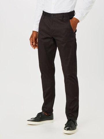 Coupe slim Pantalon chino 'Alpha Original' Dockers en noir : devant