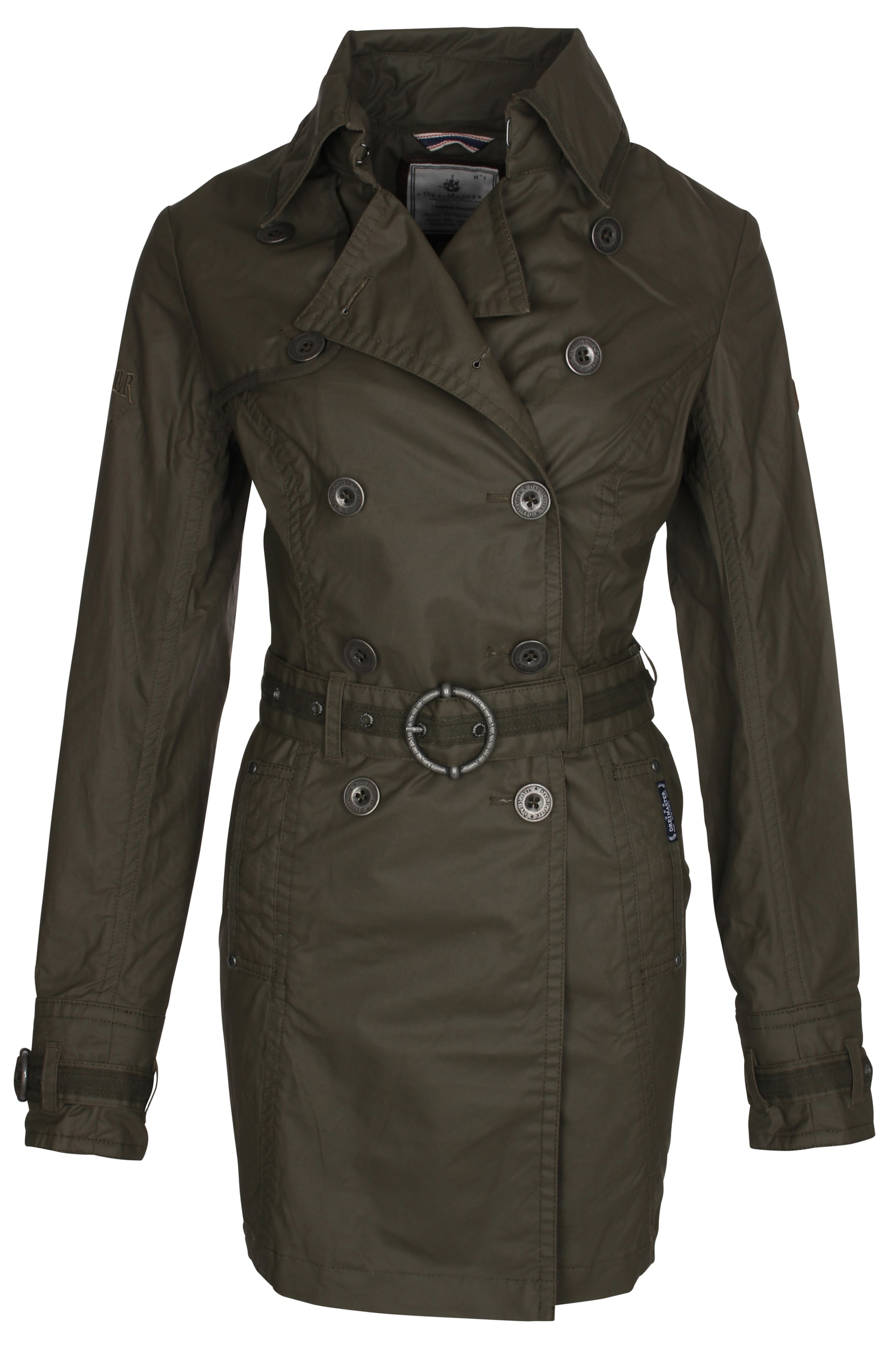 DREIMASTER Prechodný kabát - Zelená: predná strana