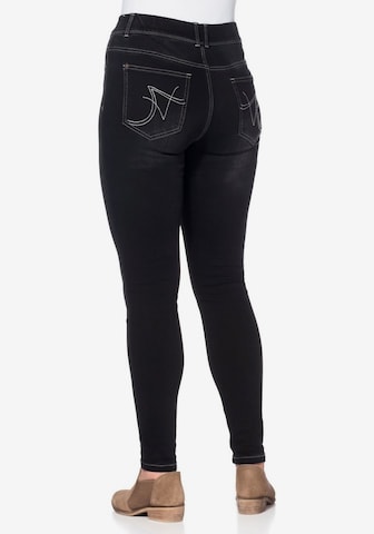 SHEEGO Skinny Jeggings 'Die Biker' in Zwart