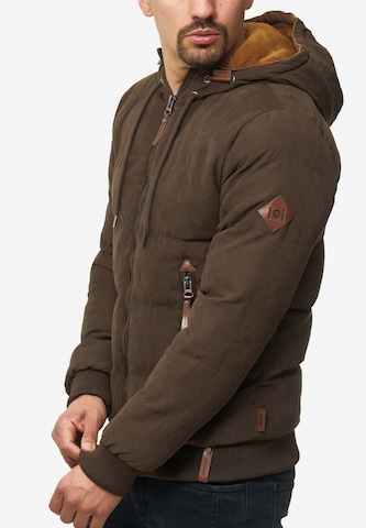 INDICODE JEANS Winter Jacket 'Adeline' in Brown