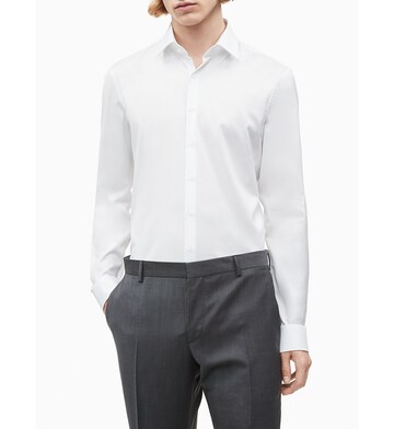 Calvin Klein Slim fit Overhemd in Wit
