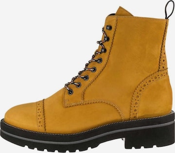 Paul Green Lace-Up Ankle Boots in Yellow
