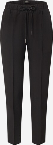 BRUUNS BAZAAR Regular Pleated Pants 'Ruby' in Black: front