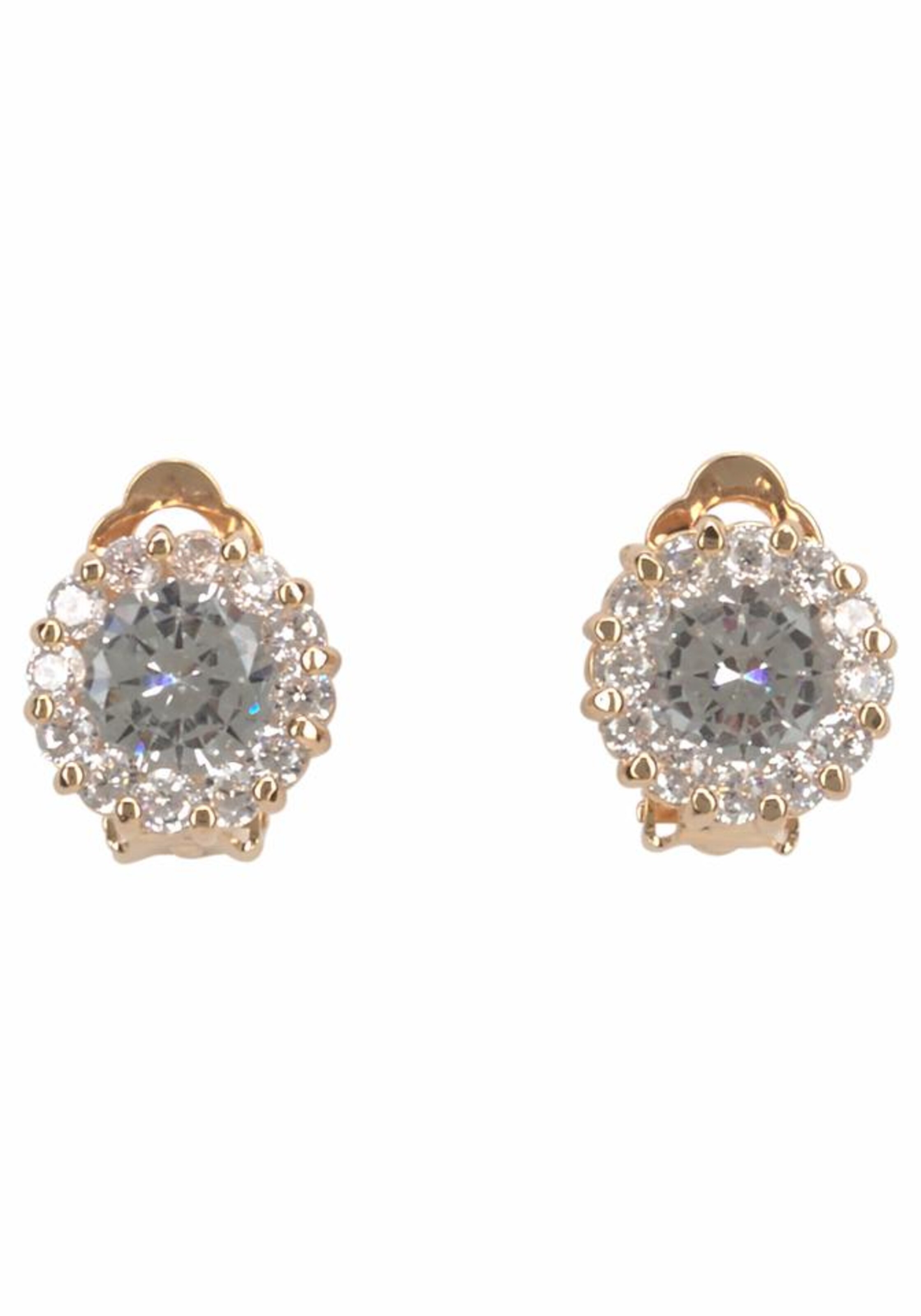 J. Jayz Earrings in Gold: front